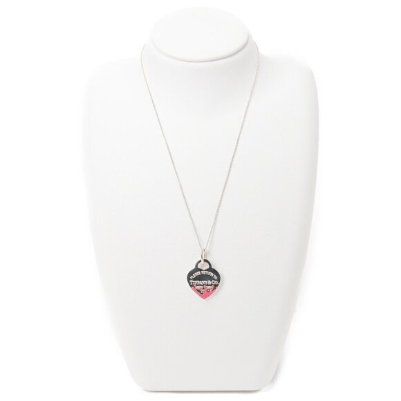 TIFFANY Authentic Pink Heart Necklace - Picture 2 of 8